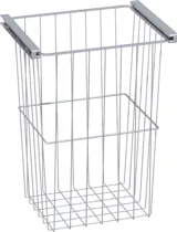 Kleine Badinspiration mit Badmöbeln in schwarzer Struktur mit elegantem Waschbecken, praktischem und stilvollem Dekor und runden Messinggriffen, quadratischem Spiegel mit integriertem Licht für einen modernen Look.