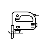 Kleine Badezimmer-Inspiration mit maßgefertigter Arbeitsplatte, eleganter blauer Aufsatzwaschbecken und quadratischem Zierspiegel, der einen hellen und modernen Raum schafft.