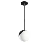 Große und moderne minimalistische Badezimmer Inspiration mit Doppelwaschbecken, quadratischen Spiegeln mit Lichtsteuerung, stilvollen Pendelleuchten, großen grauen Fliesen und einem geräumigen Design mit viel natürlichem Licht