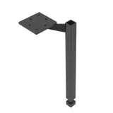 Große Badezimmerinspiration mit hellblauen Möbeln, eleganten Spiegelschränken und großen Marmorfliesen für einen klassischen, modernen Look