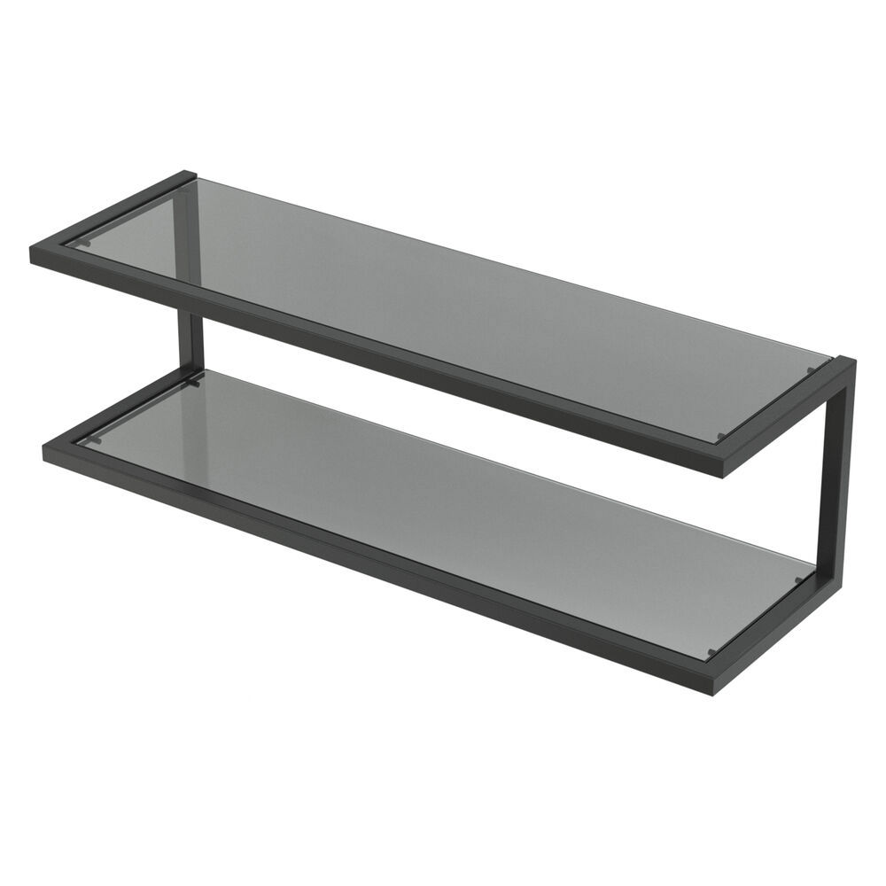 Rohes und modernes Badezimmer im urbanen Stil. Schöne Waschtischunterschränke und runde Spiegel mit schwarzer Zierleiste