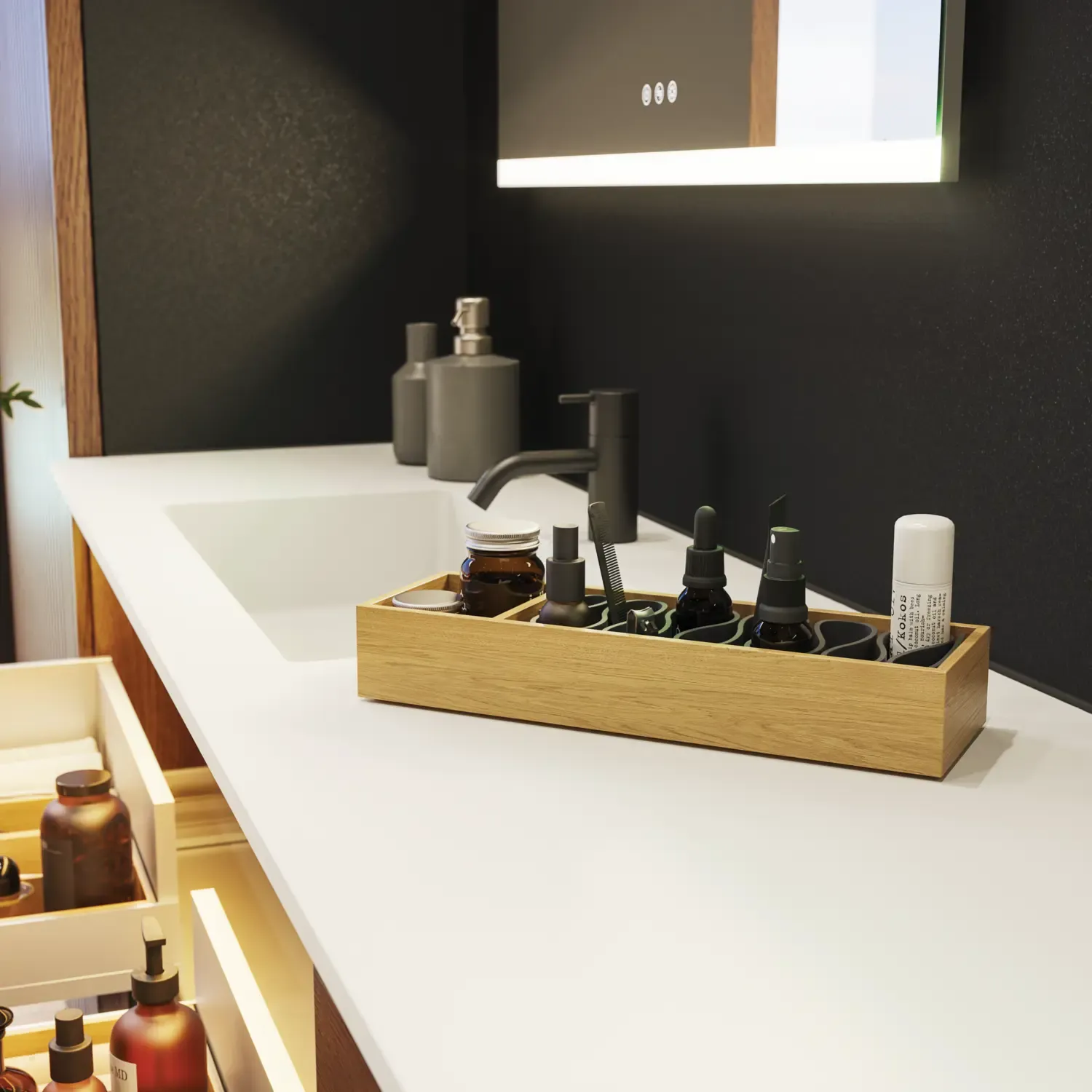 Gegenstände im Badezimmer: Perfekte Organisation und Stil