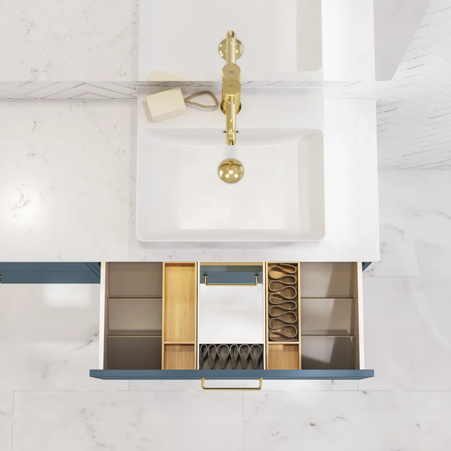 Gegenstände im Badezimmer: Perfekte Organisation und Stil